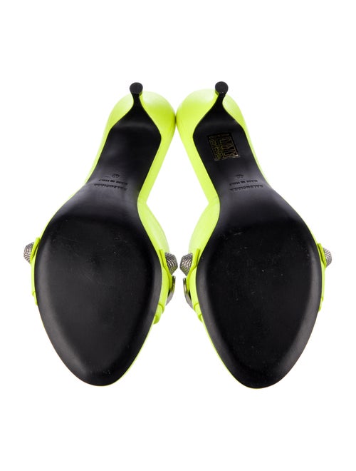 Balenciaga Leather Studded Accents Slides