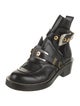 Balenciaga Buckle Leather Combat Boots