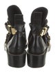Balenciaga Buckle Leather Combat Boots