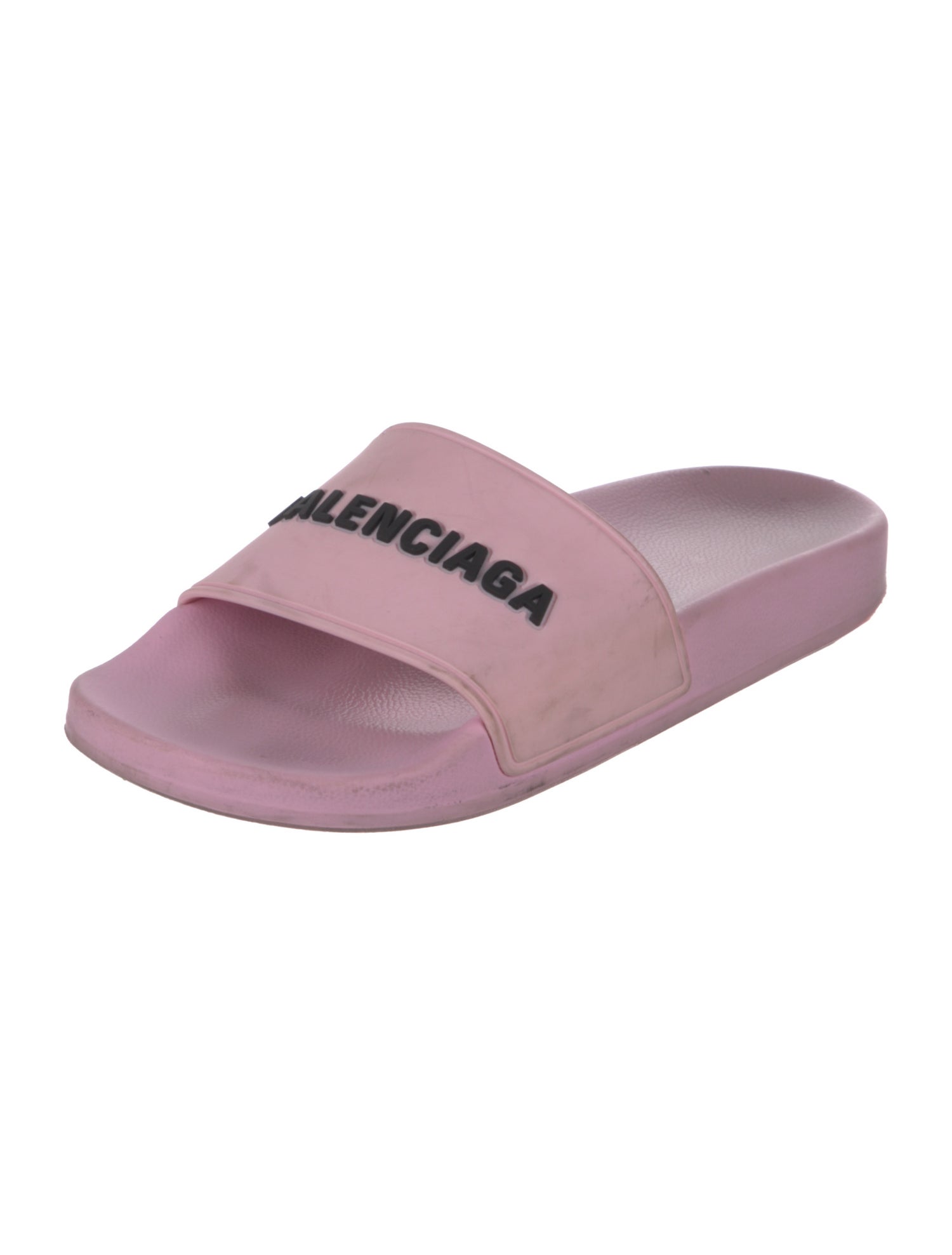 Balenciaga Rubber Graphic Print Slides