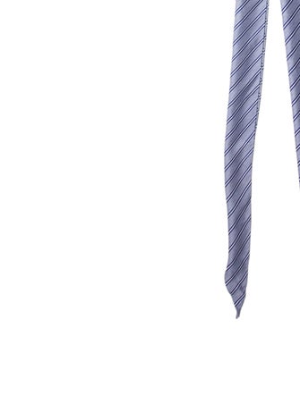 Balenciaga Silk Striped Scarf
