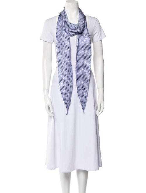 Balenciaga Silk Striped Scarf