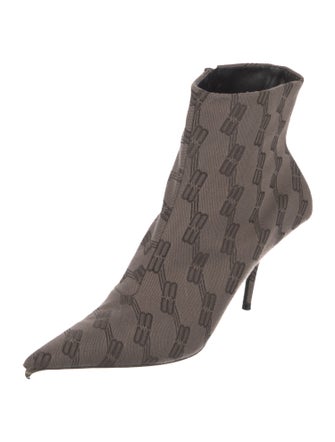 Balenciaga Canvas Printed Sock Boots