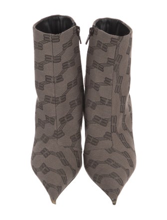 Balenciaga Canvas Printed Sock Boots