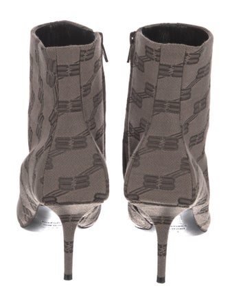 Balenciaga Canvas Printed Sock Boots