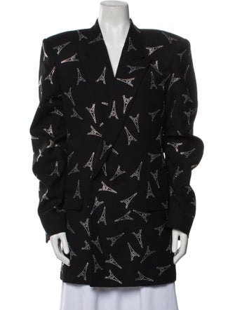 Balenciaga 2018 Printed Coat