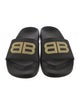 Balenciaga Signature Logo Rubber Slides