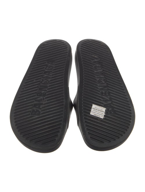 Balenciaga Signature Logo Rubber Slides