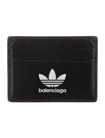 Balenciaga x adidas Leather Printed Card Holder