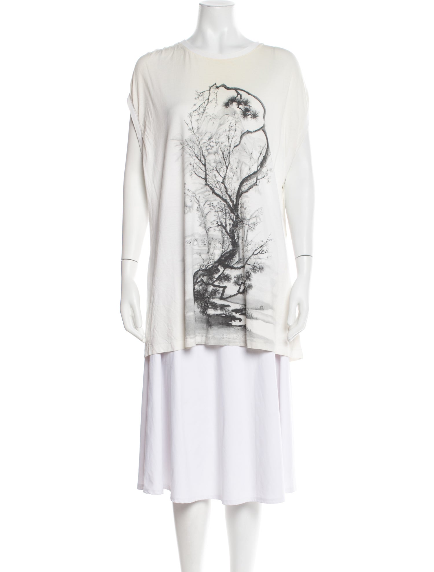 Balenciaga 2008 Graphic Print Tunic