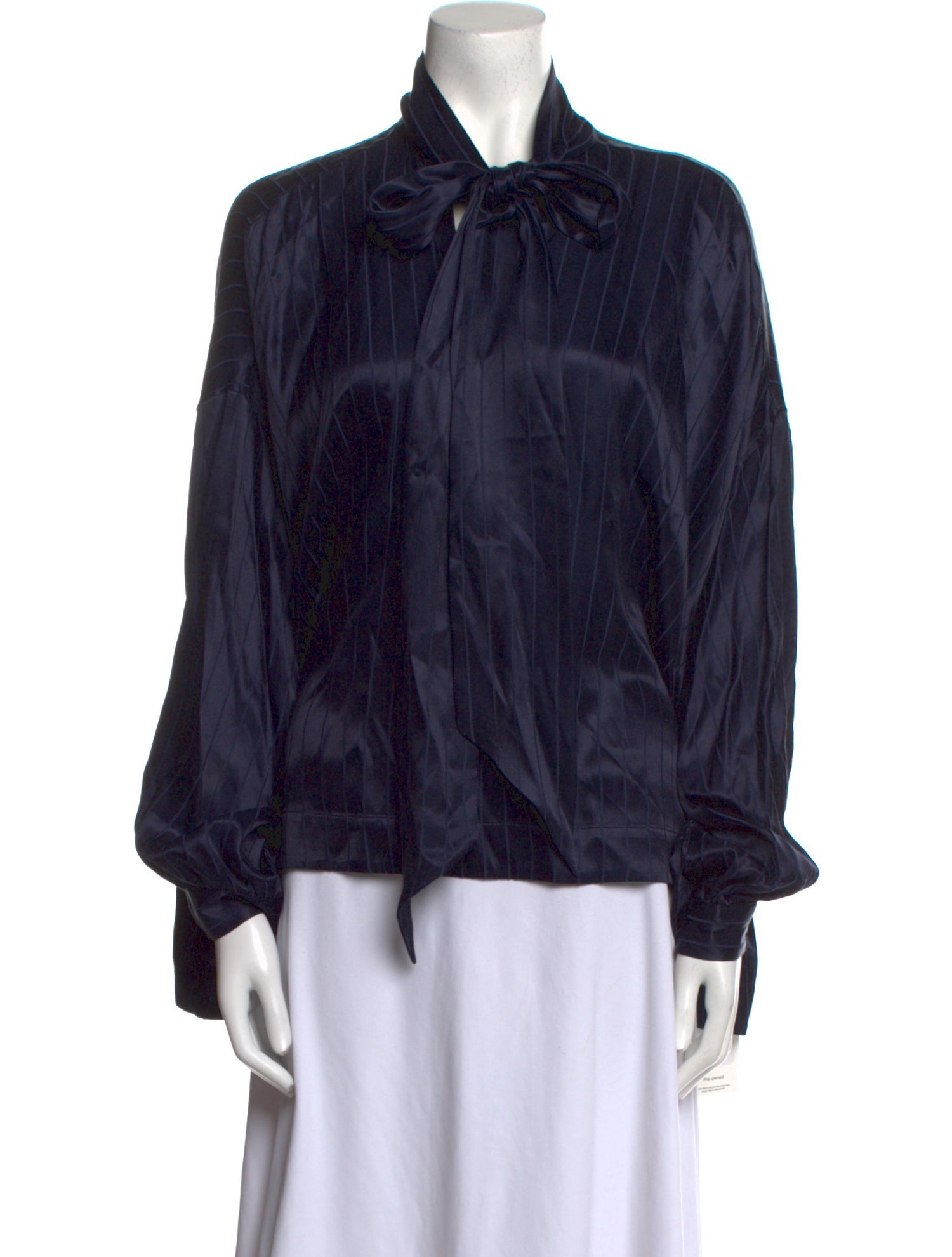 Balenciaga 2020 Mock Neck Blouse