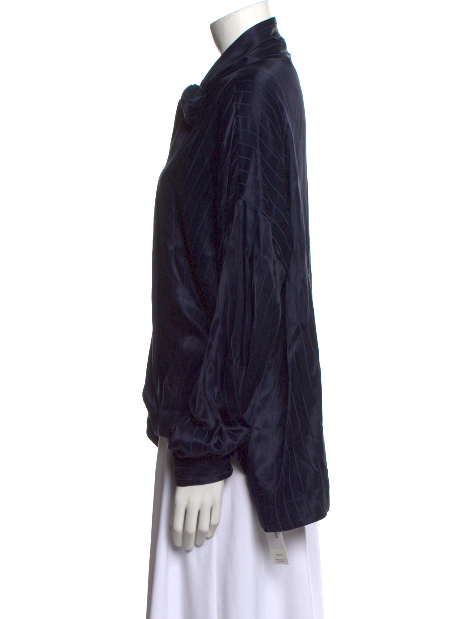 Balenciaga 2020 Mock Neck Blouse