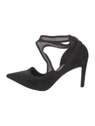 Balenciaga Suede D'Orsay Pumps