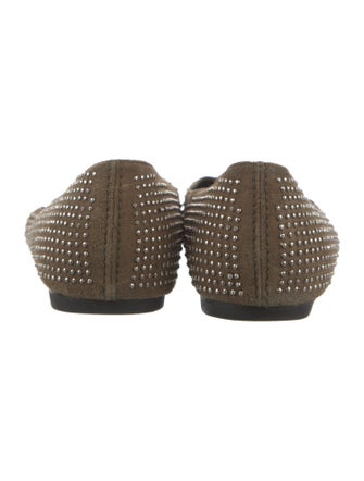 Balenciaga Suede Studded Accents Flats