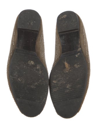 Balenciaga Suede Studded Accents Flats