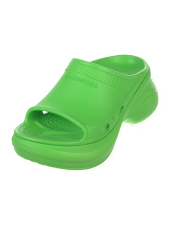 Balenciaga Pool Slide Signature Logo Slides