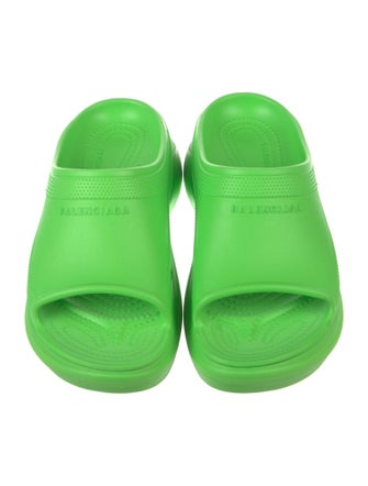 Balenciaga Pool Slide Signature Logo Slides