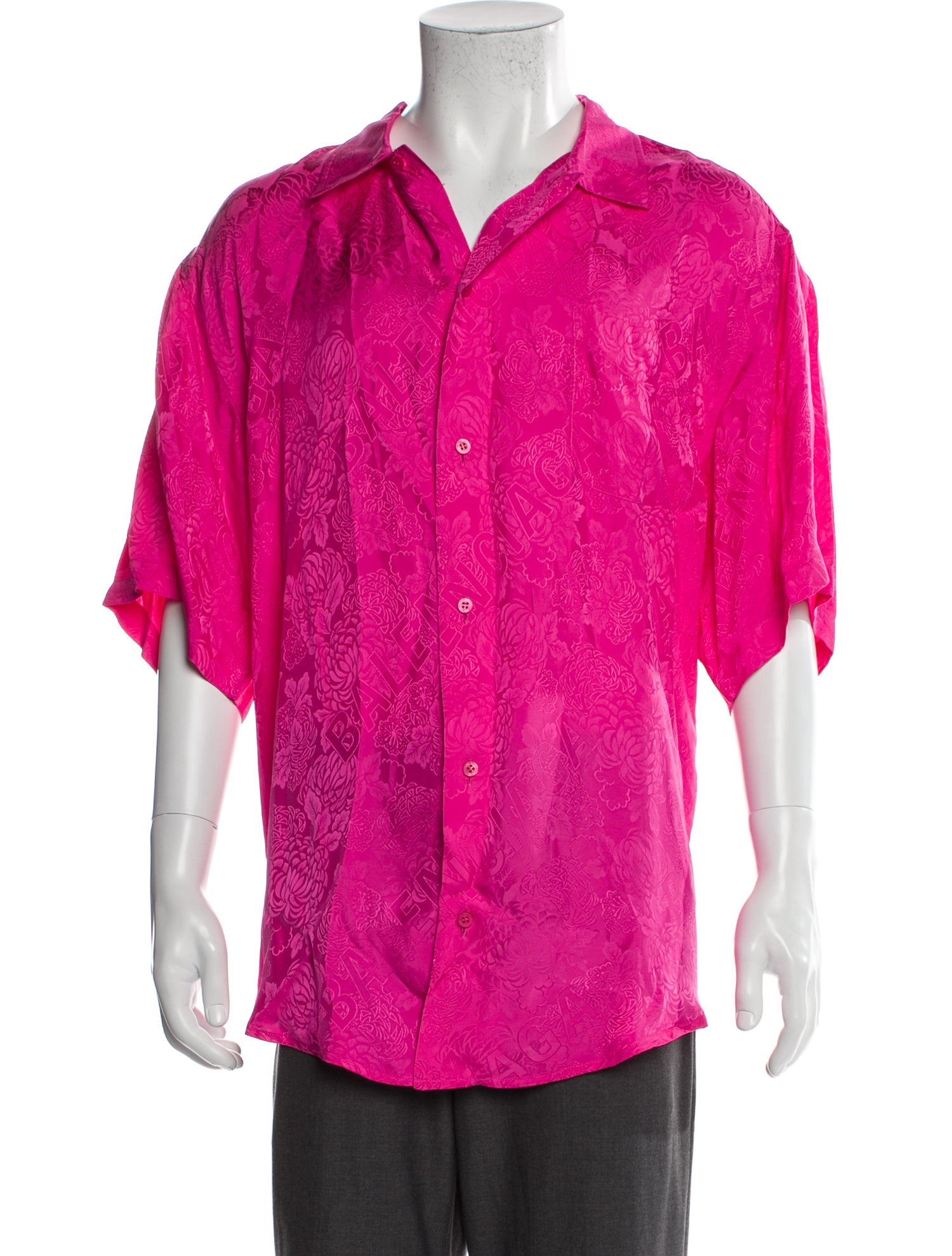 Balenciaga 2021 Floral Print Shirt