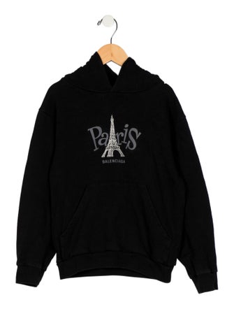 Balenciaga Kids Boys' Embroider-Embellished Hooded Sweatshirt