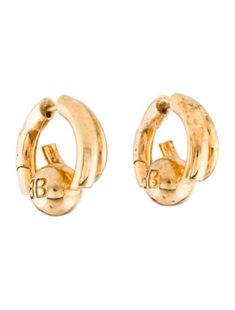 Balenciaga Cut Double B Earrings