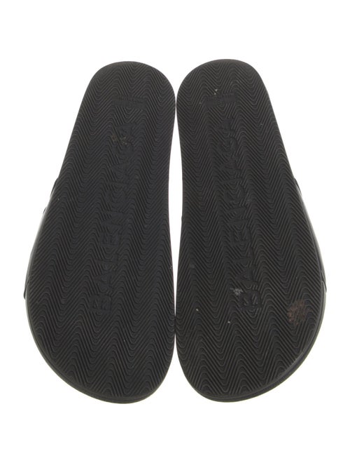 Balenciaga Leather Printed Slides