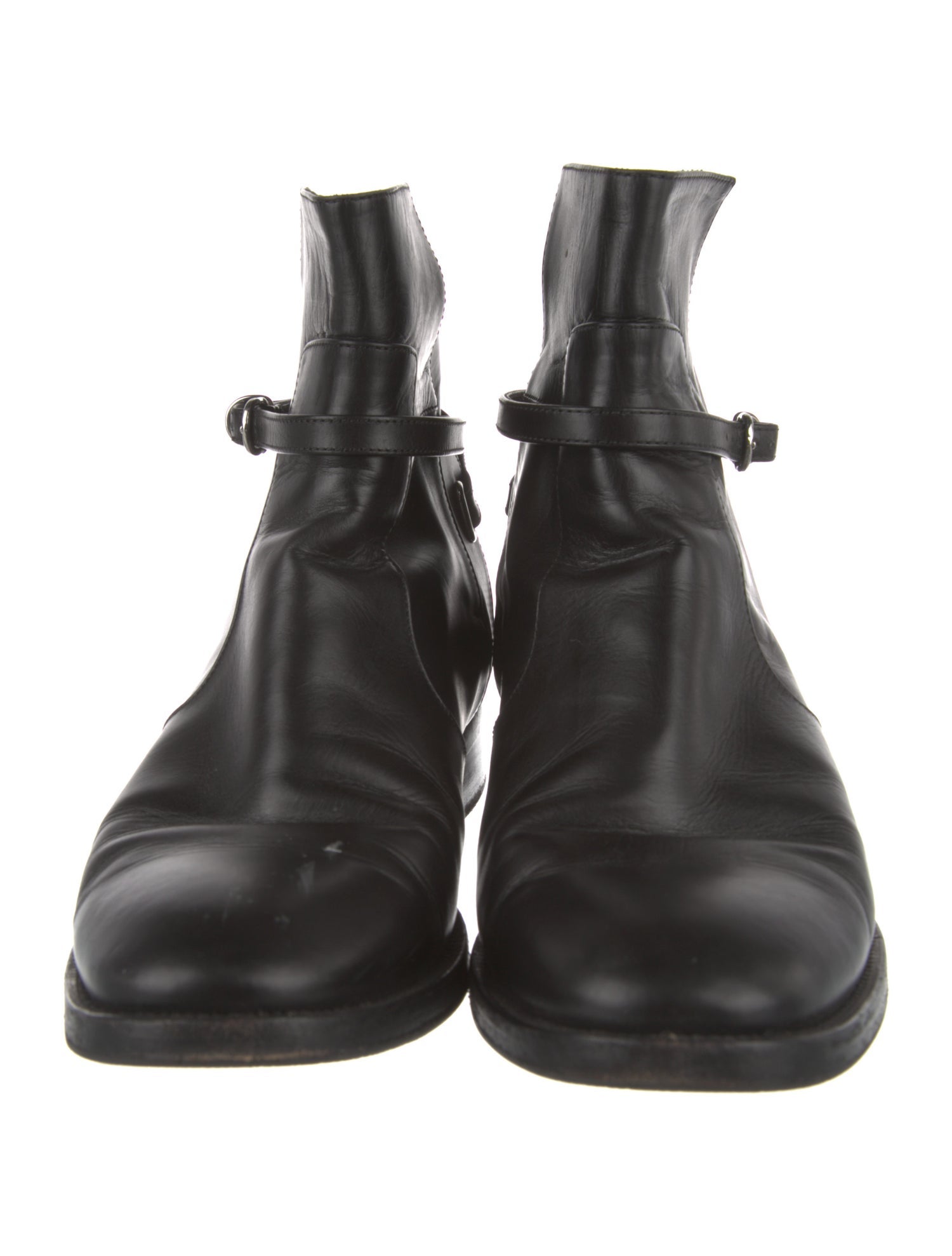 Balenciaga Leather Moto Boots