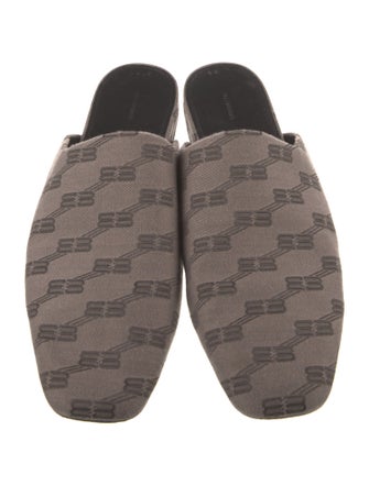 Balenciaga Canvas Printed Slippers