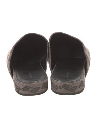 Balenciaga Canvas Printed Slippers