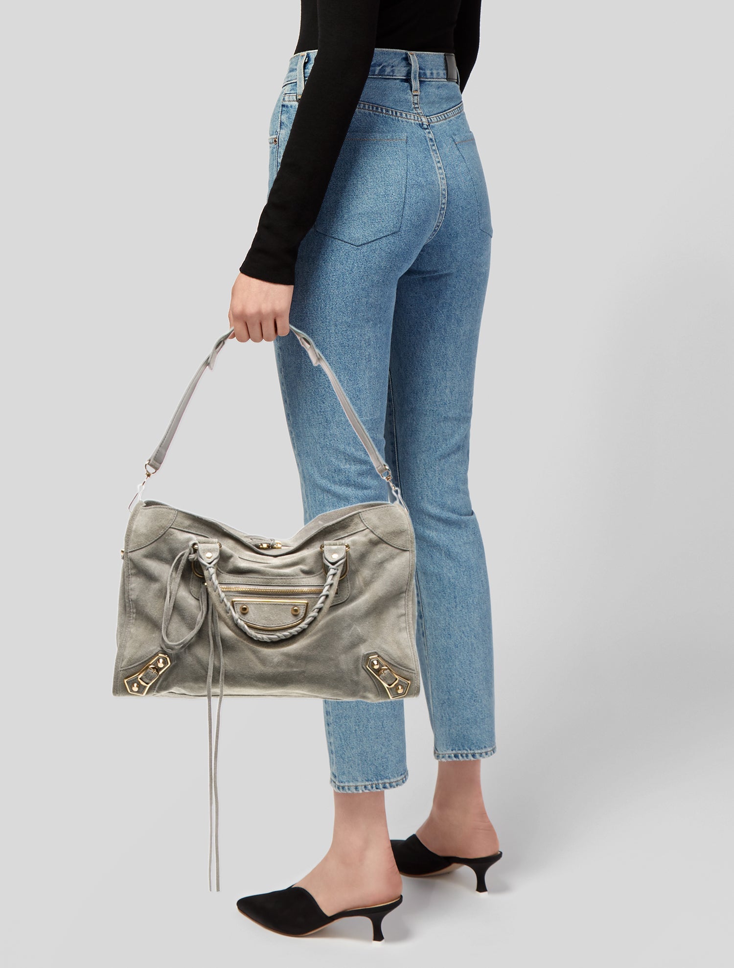 Balenciaga Suede Motocross City Metallic Edge