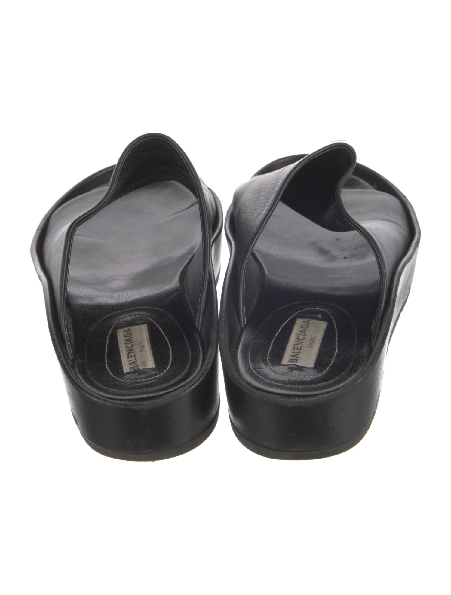 Balenciaga Leather Slides