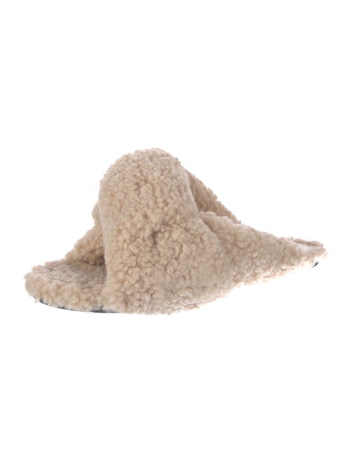 Balenciaga Shearling Slides