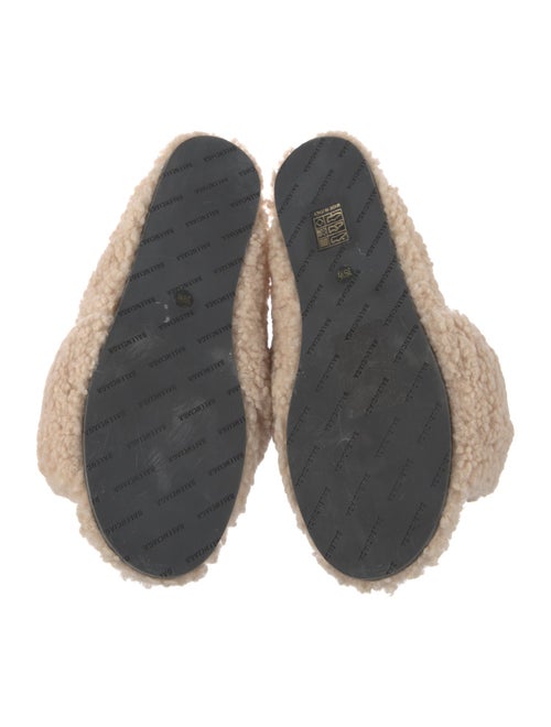 Balenciaga Shearling Slides