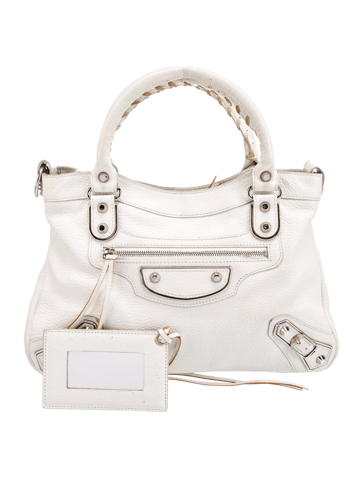 Balenciaga Leather Motocross City Metallic Edge