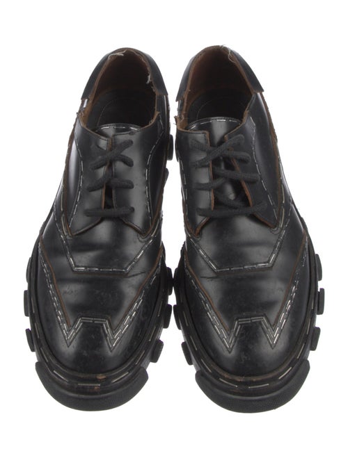 Balenciaga Leather Whipstitch Trim Sneakers