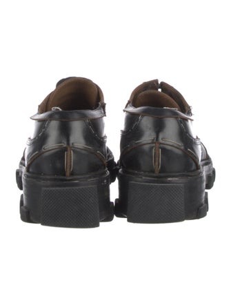 Balenciaga Leather Whipstitch Trim Sneakers