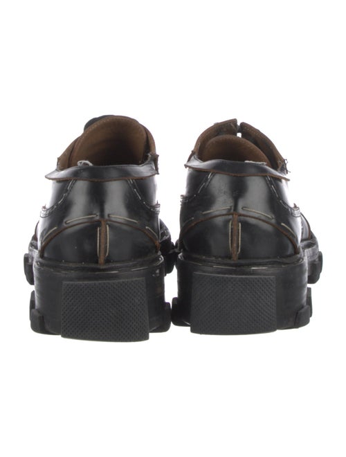 Balenciaga Leather Whipstitch Trim Sneakers