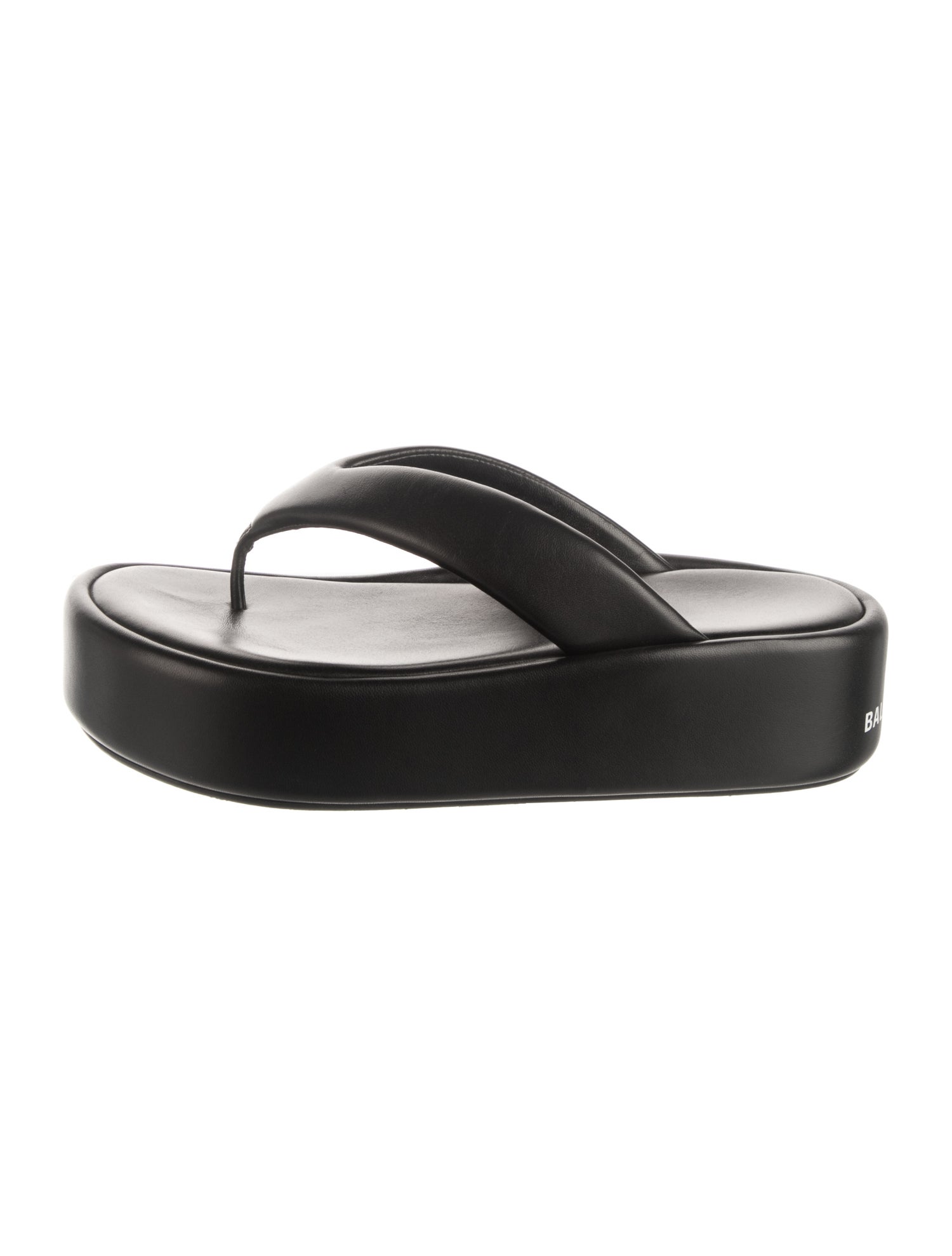 Balenciaga Leather Flip Flops