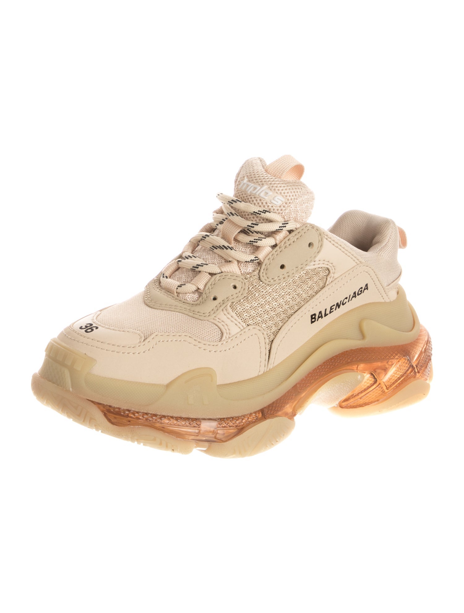 Balenciaga Triple S 'Clear Sole' Chunky Sneakers