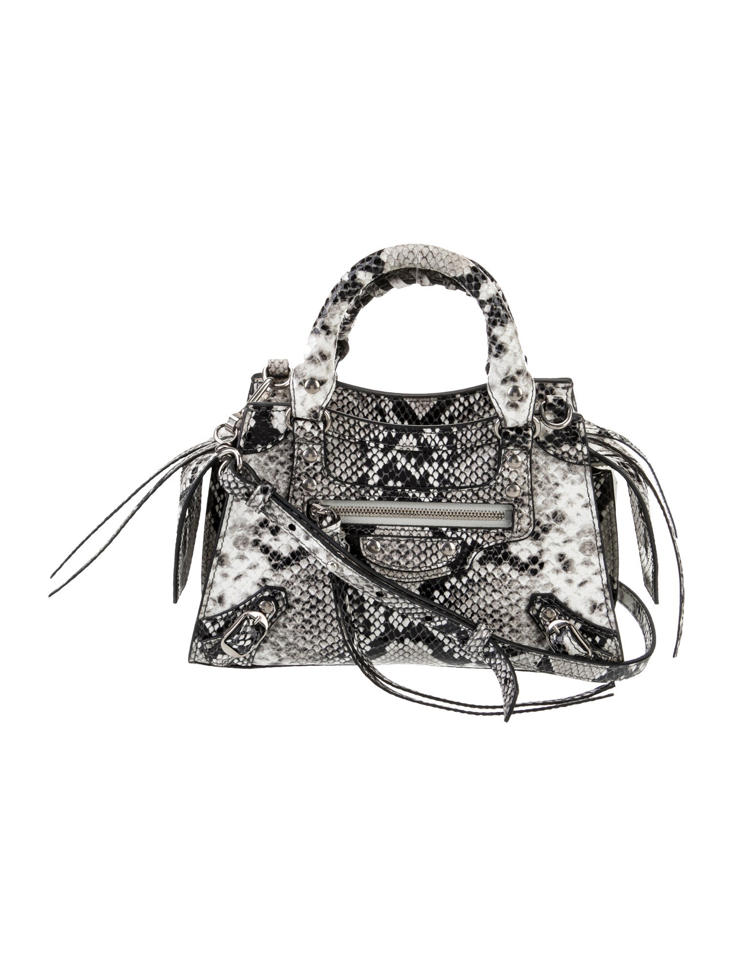 Balenciaga Embossed Leather Neo Classic City Mini