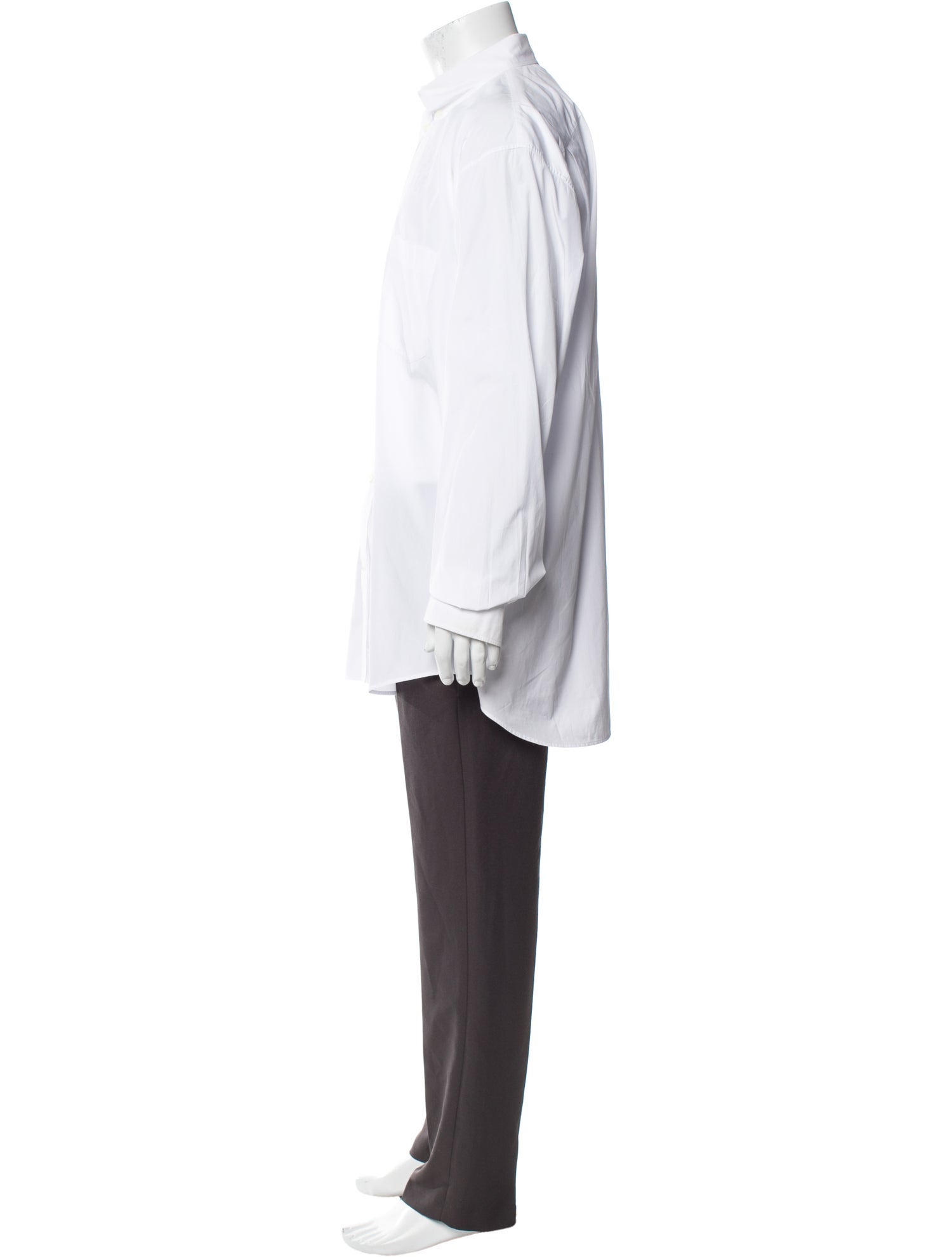Balenciaga 2019 Signature Logo Dress Shirt
