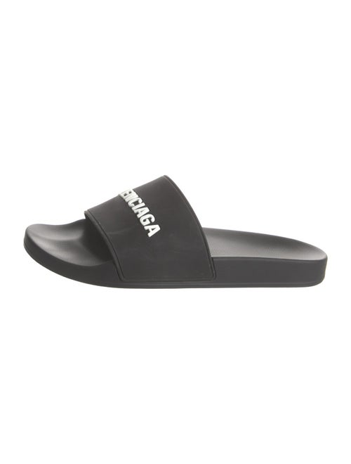Balenciaga Rubber Graphic Print Slides