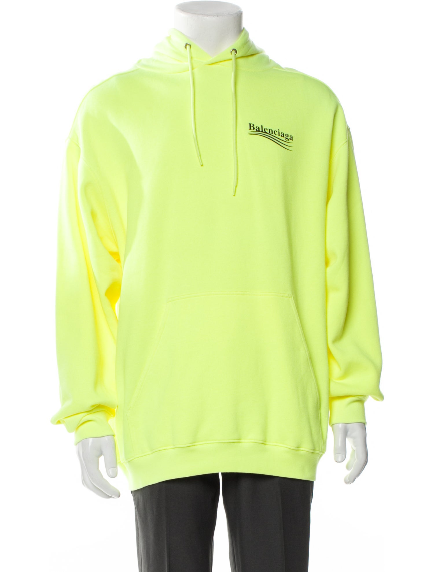 Balenciaga Sporty B Brushed Fleece Track Striped Sweatshirt