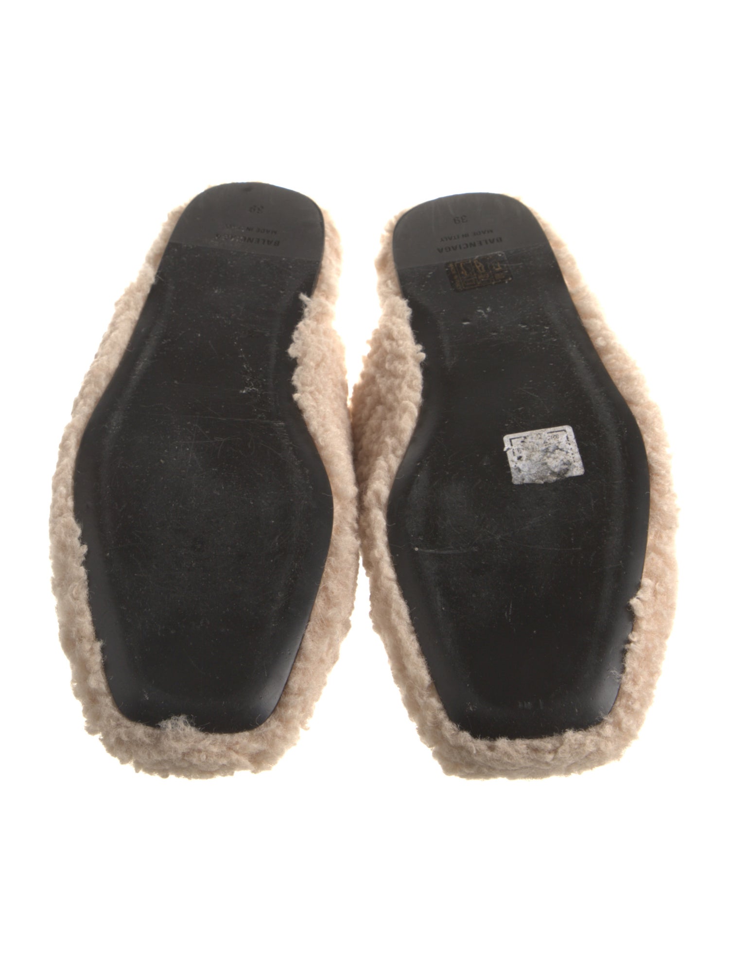 Balenciaga Shearling Mules