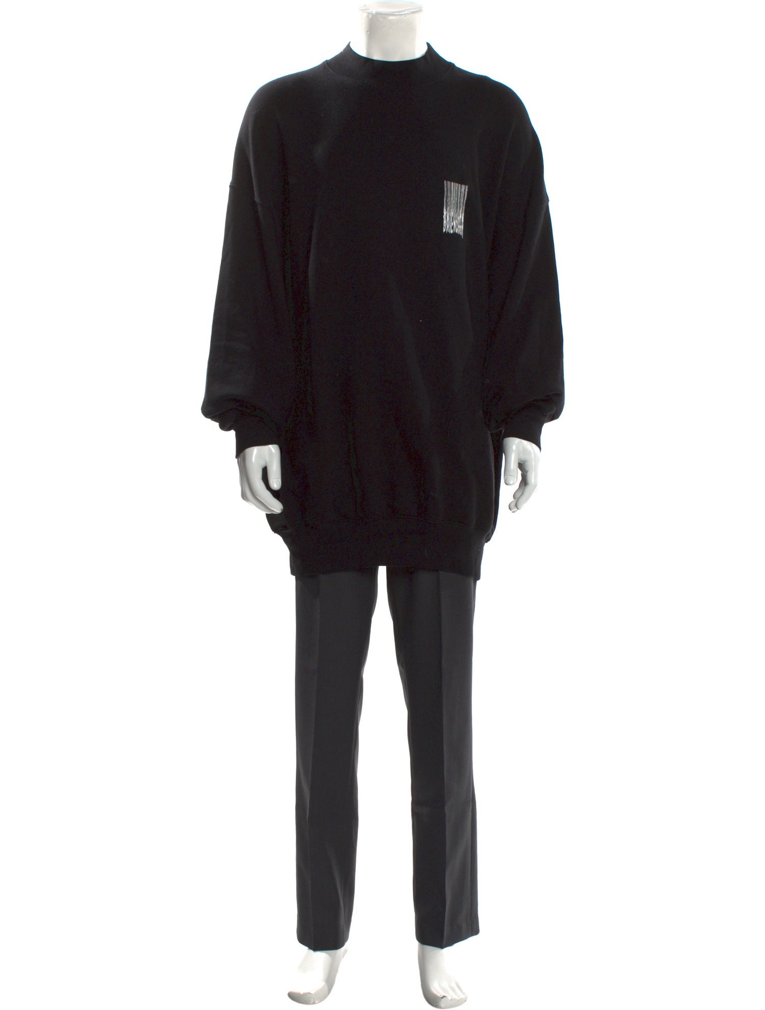 Loewe 2022 Pansies-embroidered Sweatshirt - Black