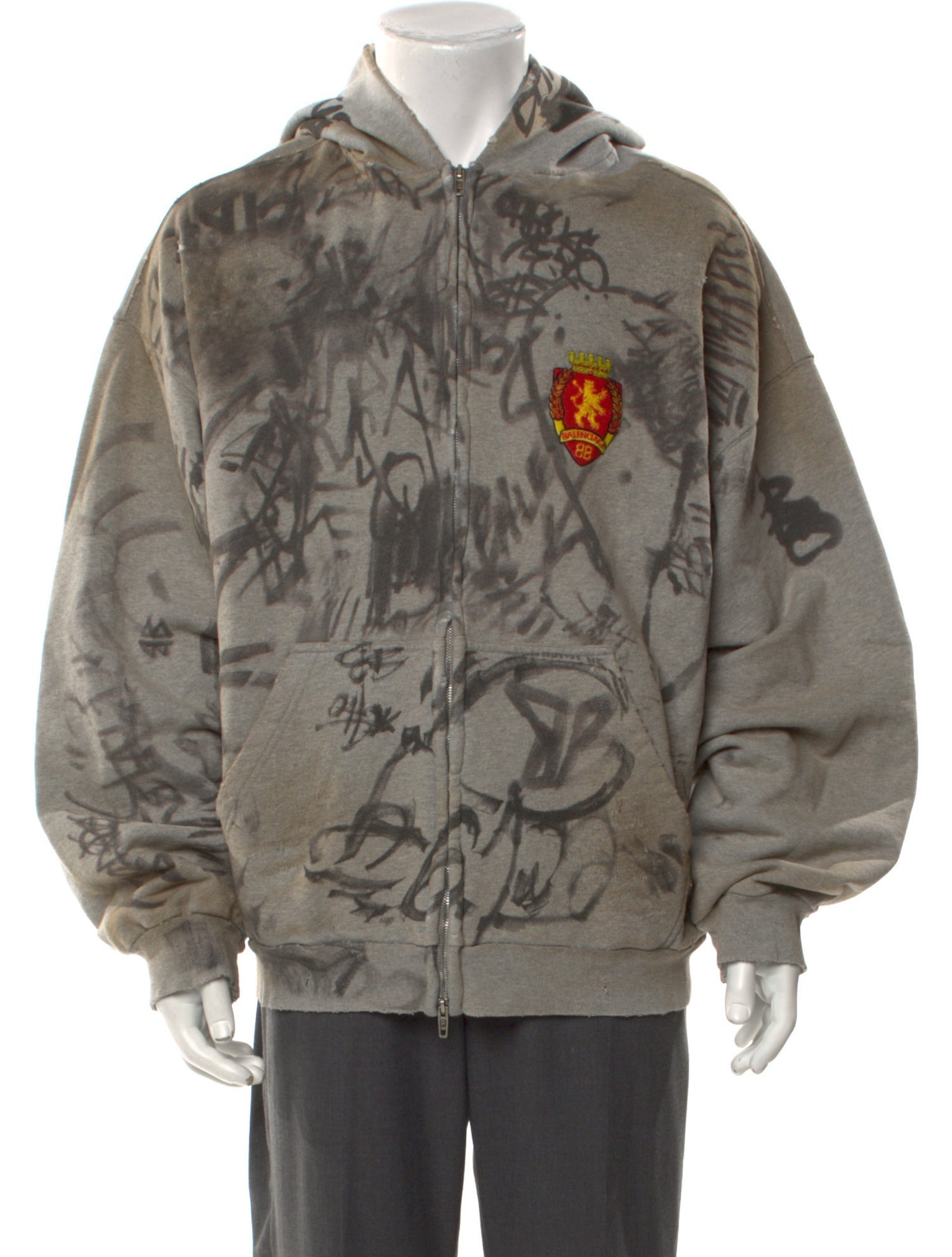 Balenciaga 2023 Graphic Print Hoodie