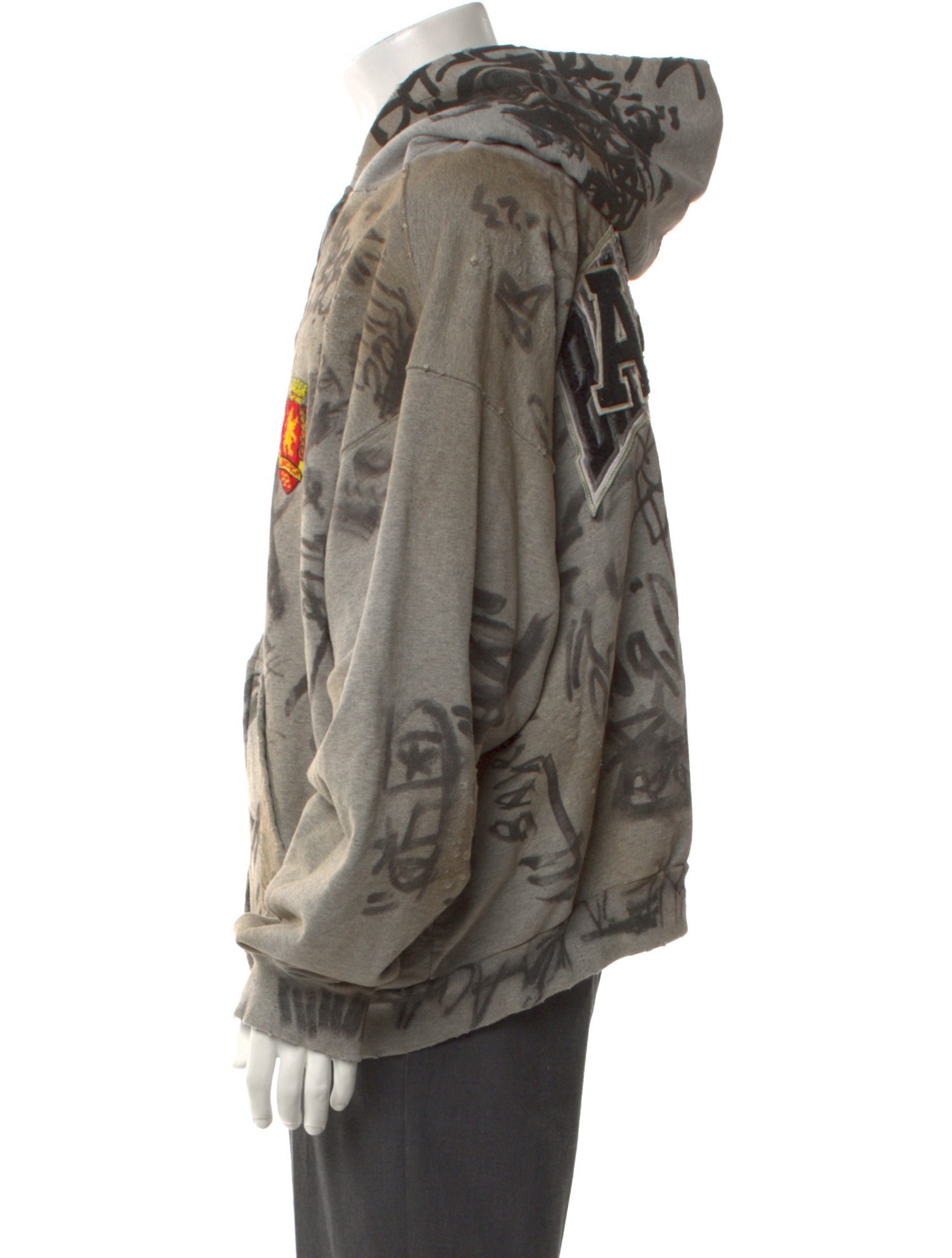 Balenciaga 2023 Graphic Print Hoodie