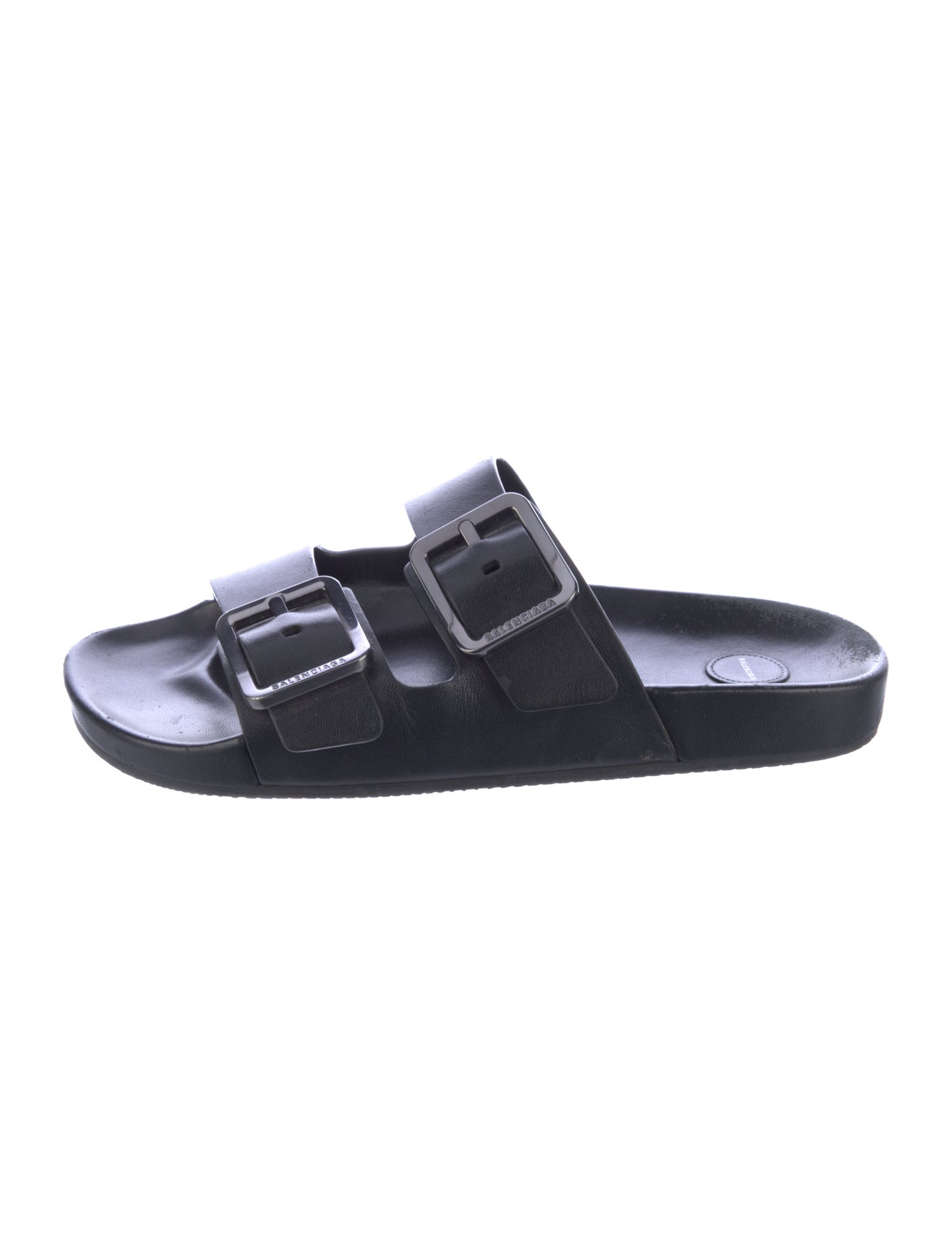 Balenciaga Leather Slides
