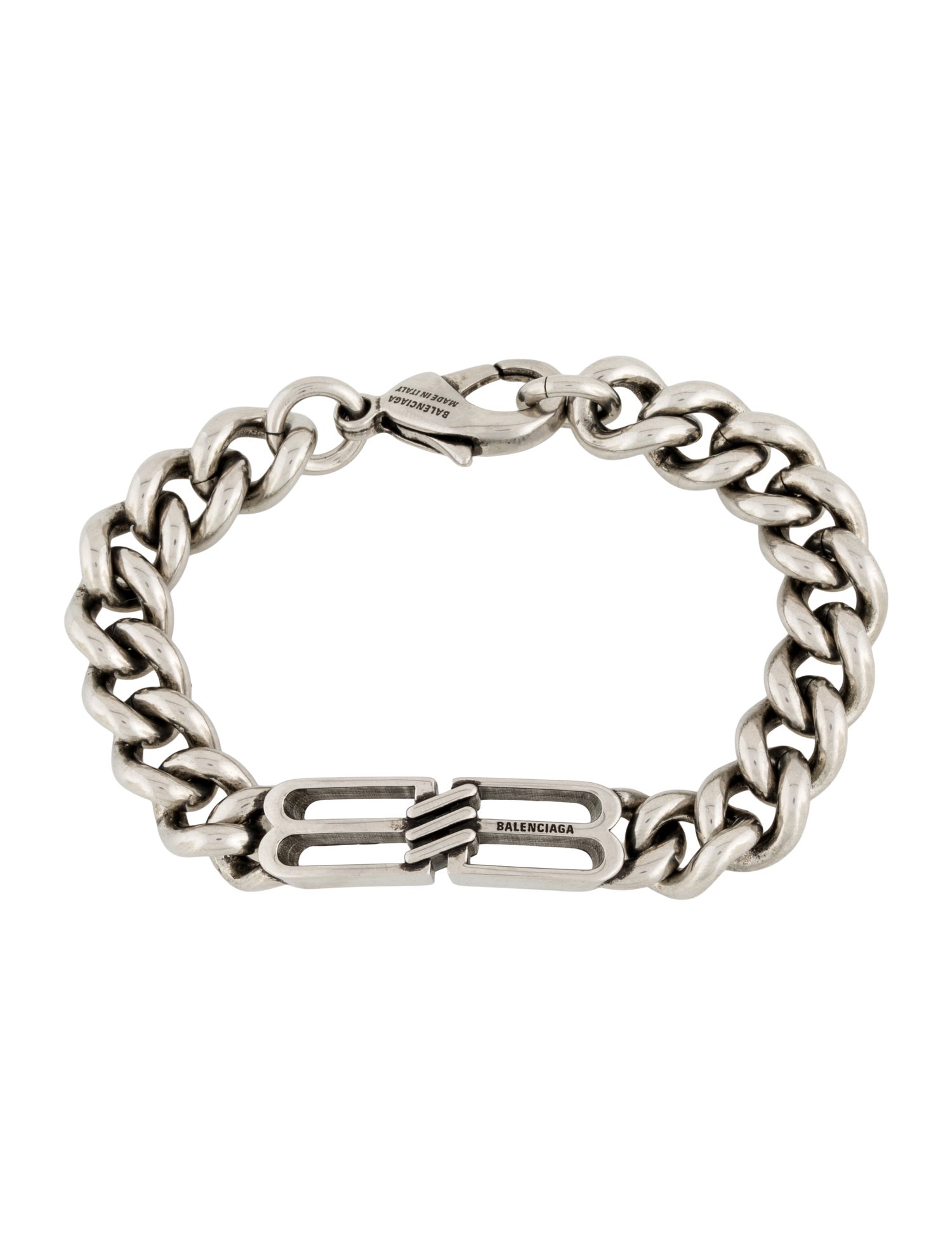 Balenciaga BB Icon Gourmette Link Bracelet