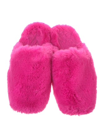 Balenciaga Faux Fur Mules