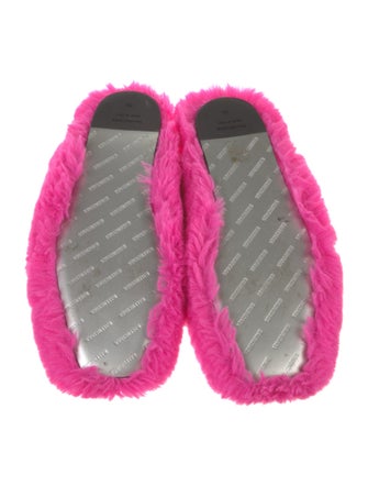 Balenciaga Faux Fur Mules
